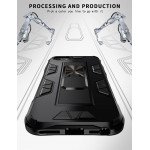 Wholesale iPhone SE 2020 / 8 / 7 Military Grade Armor Protection Stand Magnetic Feature Case (Black)